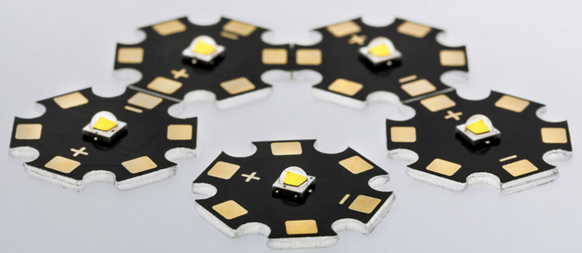 High Power SMD LEDs Assembled on Aluminium Star PCB, Commercial